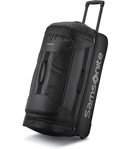 Amazon.com | Samsonite Ripstop Wheeled Rolling Duffel Bag, Blue